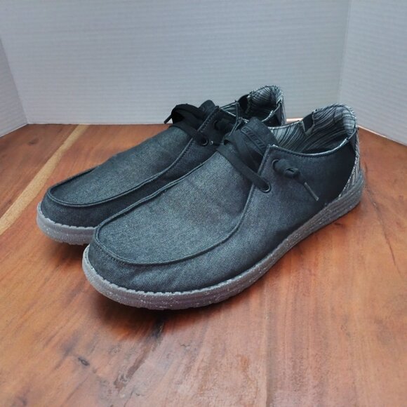 Skechers Men's Relaxed Fit Melson - Chad slip on - Gray Canvas - Size 10.5 - Picture 2 of 8